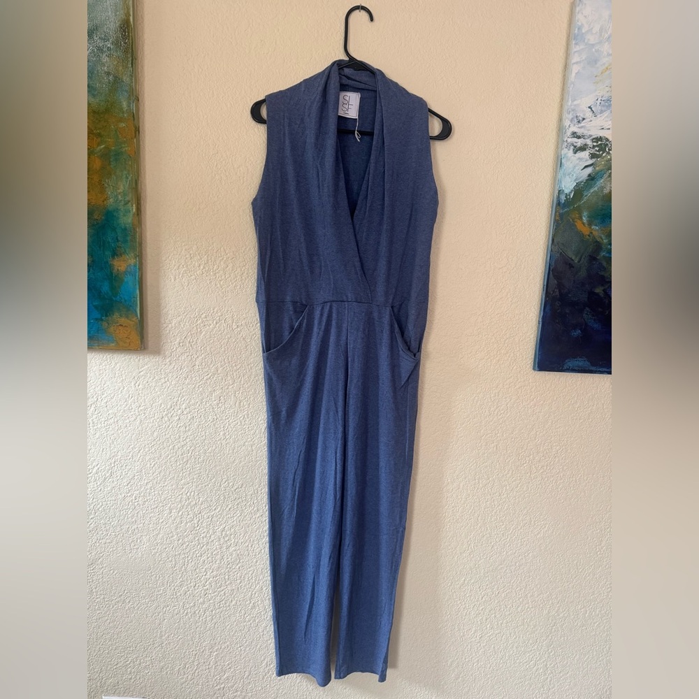 Free People Blue Jumpsuit